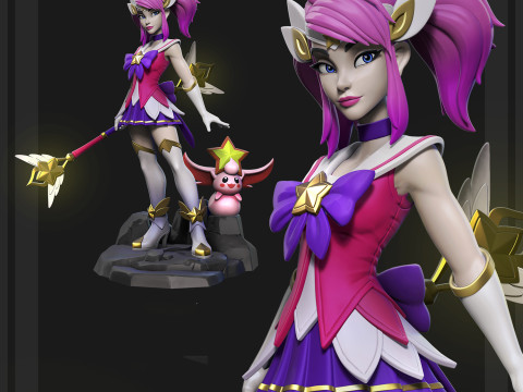 Lux Star Guardian Skin Ready To Print 3D 프린트 모델