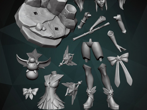 Lux Star Guardian Skin Ready To Print 3D Print Model