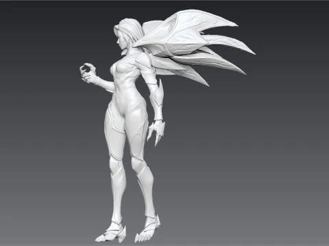 Kaisa League of Legends Ready To Print 3D Print Model