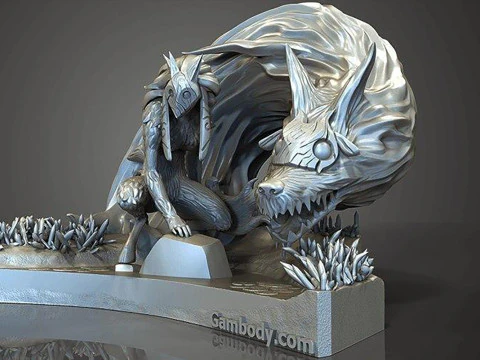 Kindred League of Legends pronto para imprimir Modelo de Impressão 3D