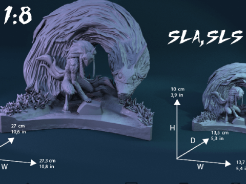 Kindred League of Legends Ready To Print Model do druku 3D