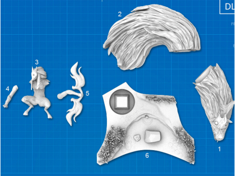 Kindred League of Legends Ready To Print Model do druku 3D