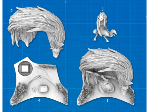 Kindred League of Legends Ready To Print Model do druku 3D