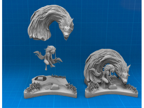 Kindred League of Legends Ready To Print Model do druku 3D