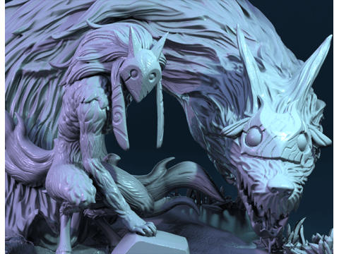 Kindred League of Legends Ready To Print Model do druku 3D