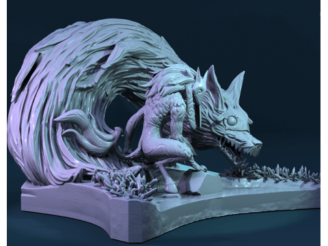 Kindred League of Legends Ready To Print Model do druku 3D