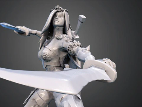 Katarina Ready To Print 3D Print Model