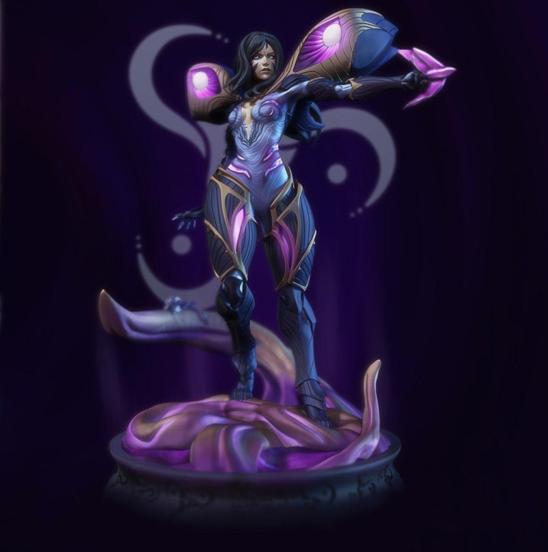 Kaisa League of Legends Ready To Print 3D Принт Модель .c4d .max .obj .3ds .fbx .stl .blend