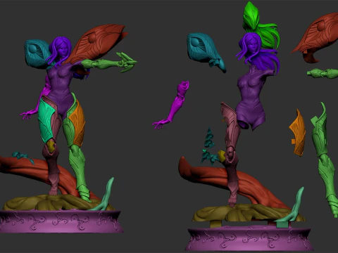 Kaisa League of Legends Ready To Print 3D Print Model