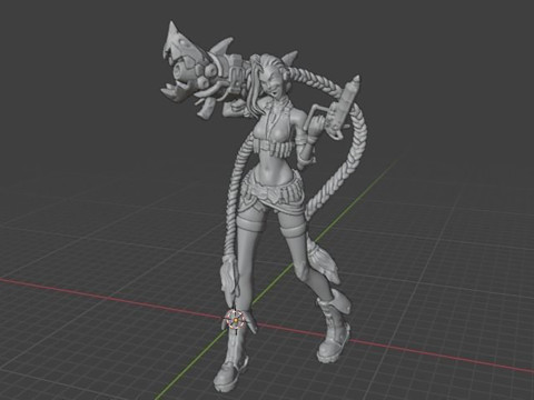 Jinx - League of Legends Ready To Print Model do druku 3D