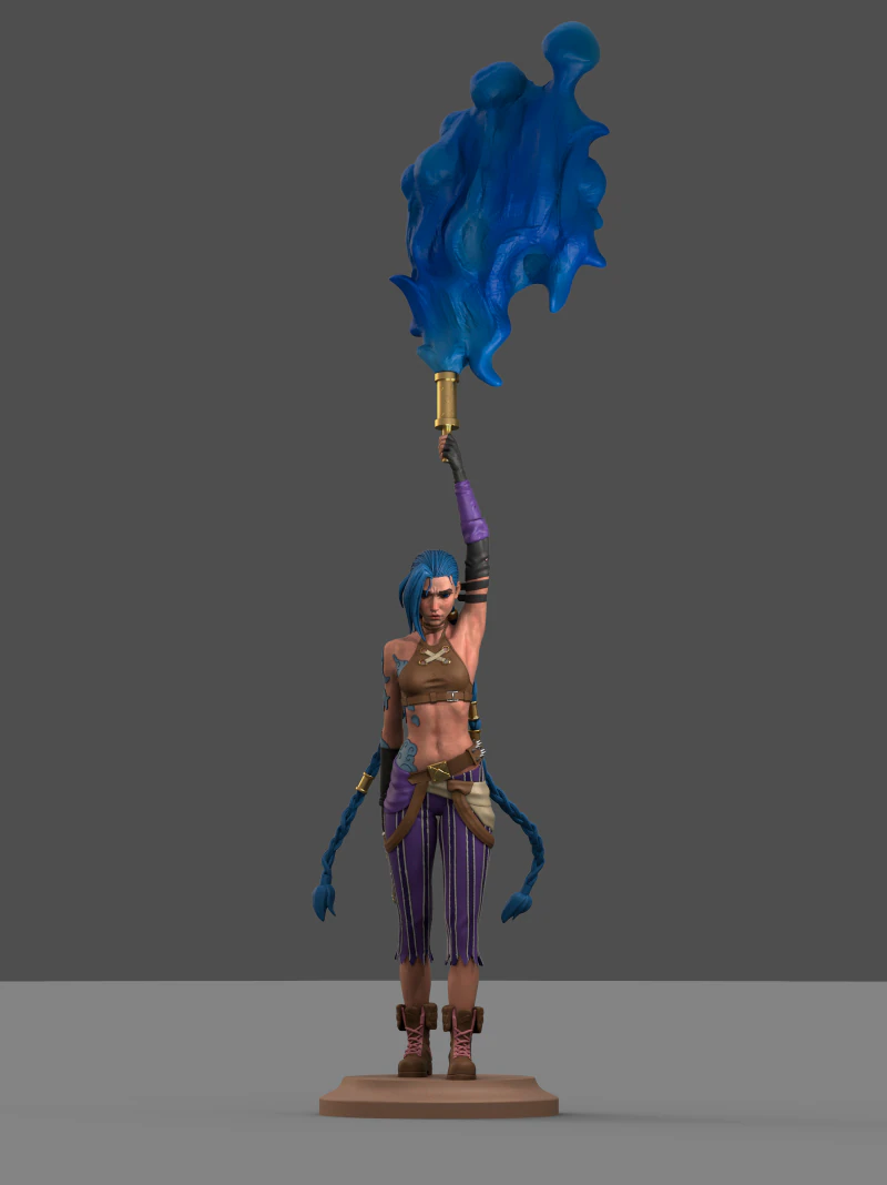 Jinx 3D Print Model .c4d .max .obj .3ds .fbx .stl .blend