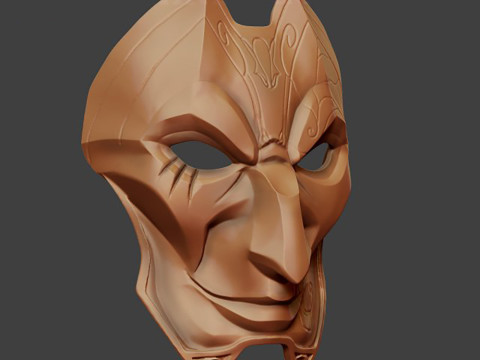Jhin Mask Ready To Print 3D 프린트 모델