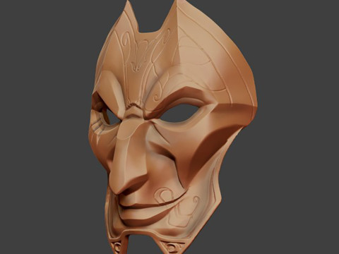 Jhin Mask Ready To Print 3D Print Model