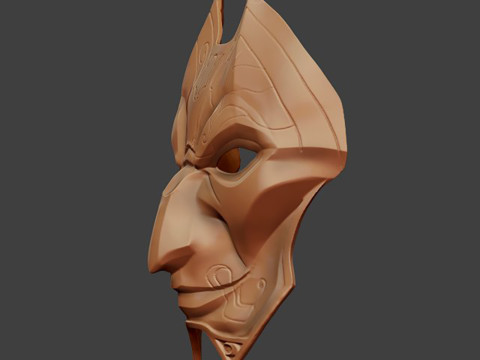 Jhin Mask Ready To Print 3D Print Model