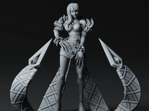 Evelynn Kda League of Legends druckfertig 3D Druckmodell