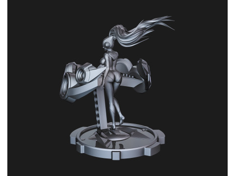 DJ Sona Ready To Print 3D Принт Модель