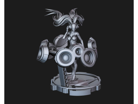 DJ Sona Ready To Print 3D Принт Модель