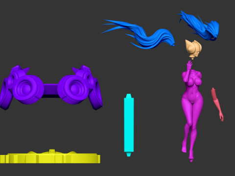 DJ Sona Ready To Print 3D Принт Модель