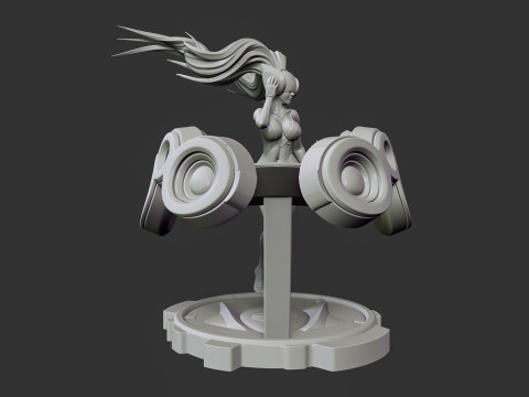 DJ Sona Ready To Print 3D Принт Модель