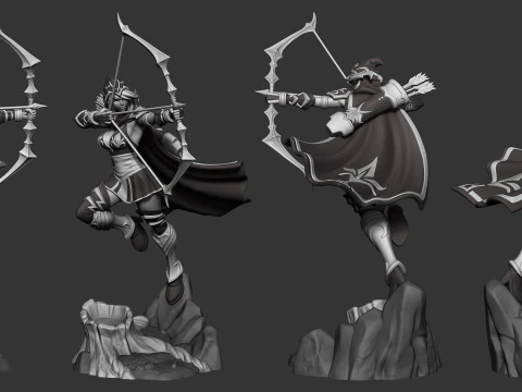 Ashe - League of Legends Ready To Print 3D Print Model