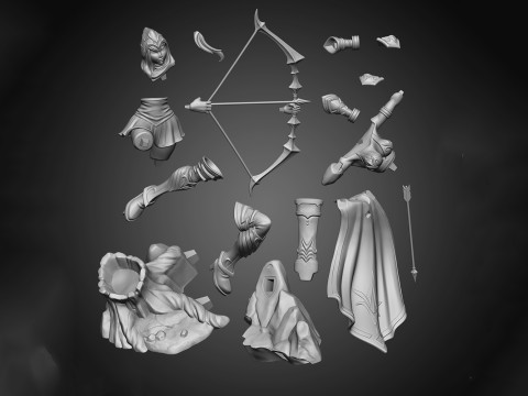 Ashe - League of Legends Ready To Print Modello di stampa 3D