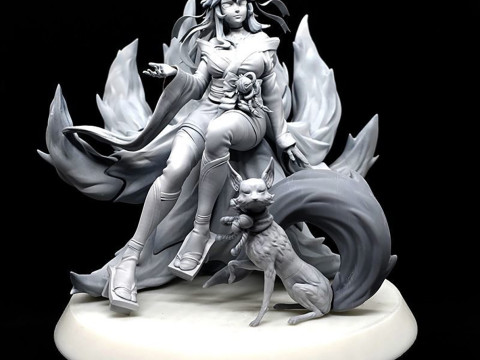 Sprite Blossom Ahri Ready To Print 3D प्रिंट मॉडल