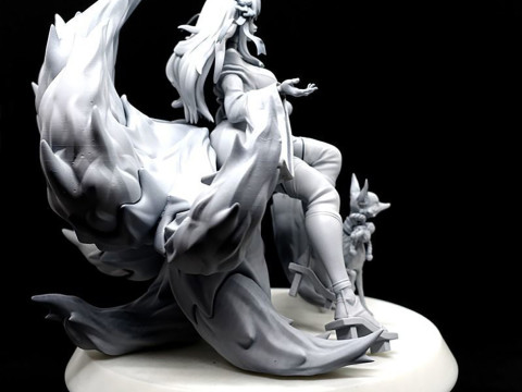 Sprite Blossom Ahri Ready To Print 3D प्रिंट मॉडल
