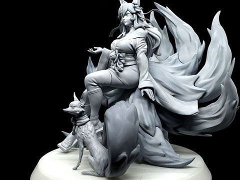 Sprite Blossom Ahri Ready To Print 3D प्रिंट मॉडल