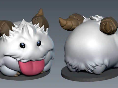 Poro Arcane League of Legends Ready To Print 3D Print Model