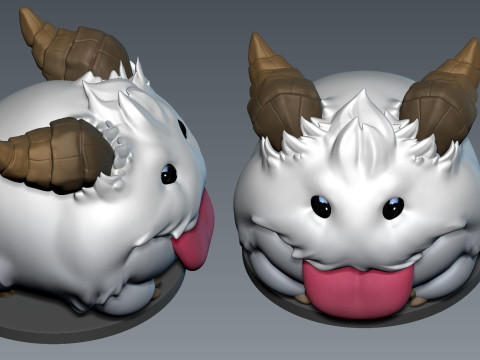 Poro Arcane League of Legends Ready To Print 3D Принт Модель