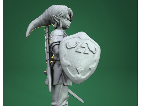 Link Legend of Zelda Ready To Print 3D 프린트 모델