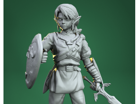 Link Legend of Zelda Ready To Print 3D 프린트 모델