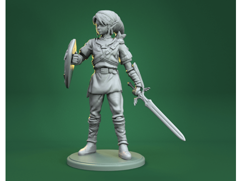 Link Legend of Zelda Ready To Print 3D 프린트 모델