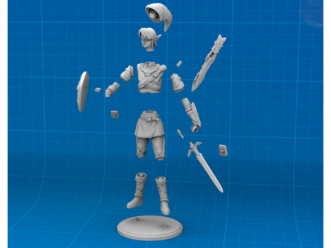 Link Legend of Zelda Ready To Print 3D 프린트 모델