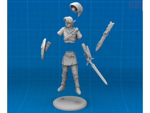 Link Legend of Zelda Ready To Print 3D 프린트 모델