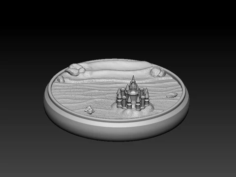 Pricess Zelda on the beach Ready To Print 3D Print Model