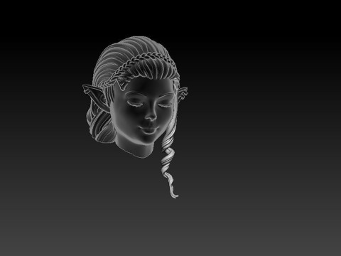 Pricess Zelda on the beach Ready To Print 3D-printmodel