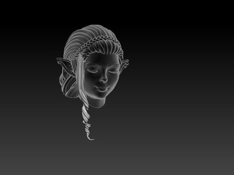 Pricess Zelda on the beach Ready To Print 3D-printmodel