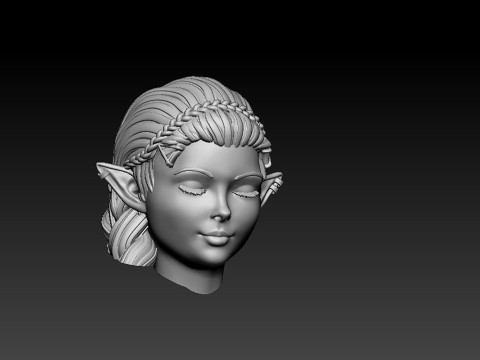 Pricess Zelda on the beach Ready To Print 3D-printmodel