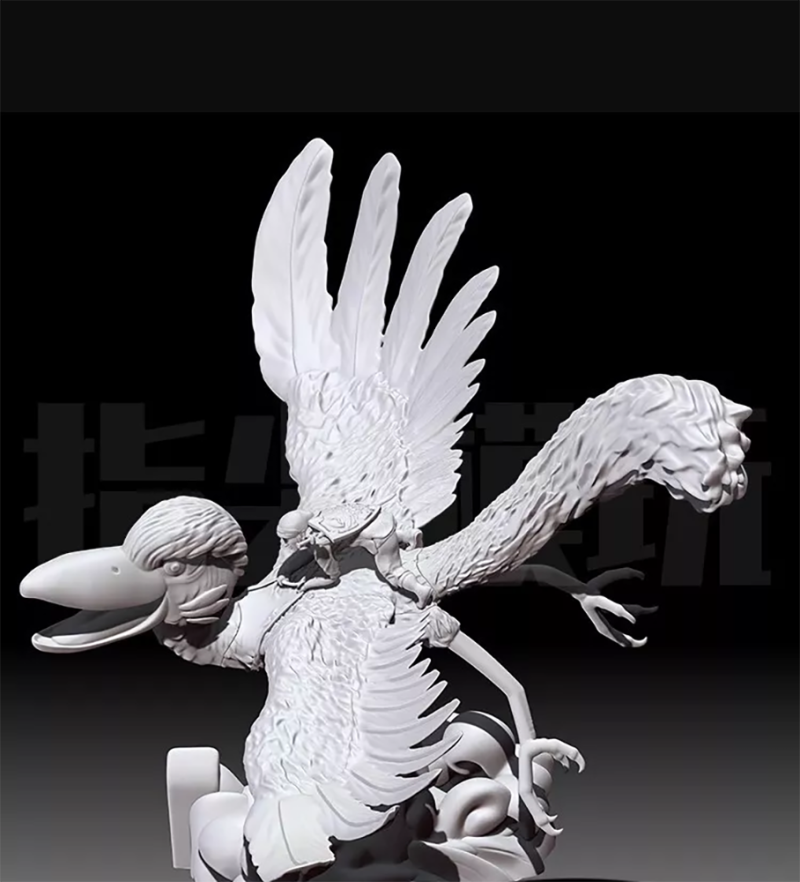 Link Riding Bird Legend of Zelda Ready To Print 3D 프린트 모델 .c4d .max .obj .3ds .fbx .stl .blend