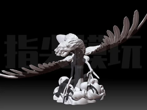 Link Riding Bird Legend of Zelda Ready To Print 3D Print Model