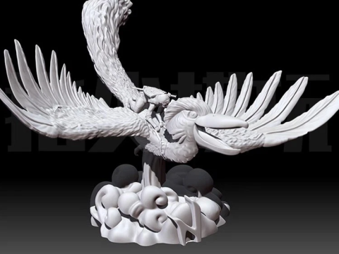 Link Riding Bird Legend of Zelda Ready To Print 3D 프린트 모델