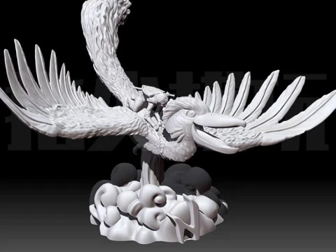 Link Riding Bird Legend of Zelda Ready To Print 3D Print Model