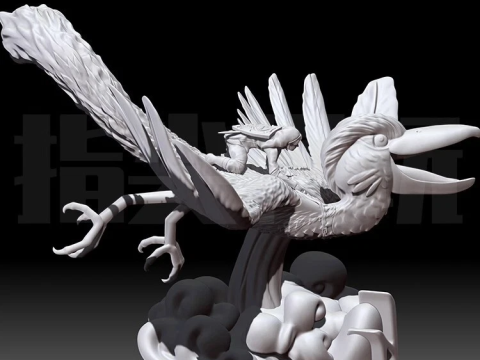 Link Riding Bird Legend of Zelda Ready To Print 3D 프린트 모델