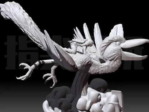Link Riding Bird Legend of Zelda Ready To Print 3D Print Model