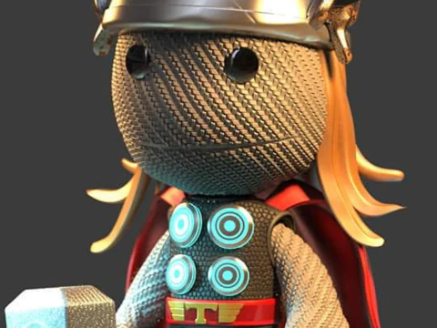 Little Big Planet Pack-Thor Ready To Print 3D Print Model