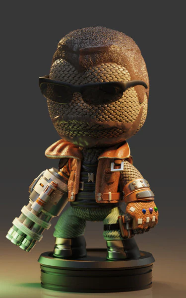 Little Big Planet Barrtet Ready To Print 3D Print Model .c4d .max .obj .3ds .fbx .stl .blend 