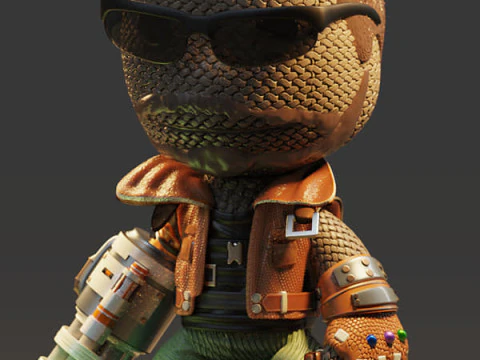 Piccolo grande pianeta Barrtet pronto per la stampa Modello di stampa 3D