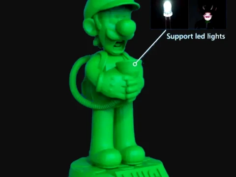 Luigi Mansion Linterna 3D Print Model