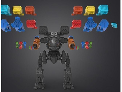 Mad Cat Mk II Weapon Kit Ready To Print 3D 프린트 모델